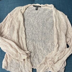 Eileen Fisher shawl cardigan pink lightweight